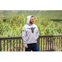 Толстовка Pit Boss Bull, Grey Heather - мужская MD 40556