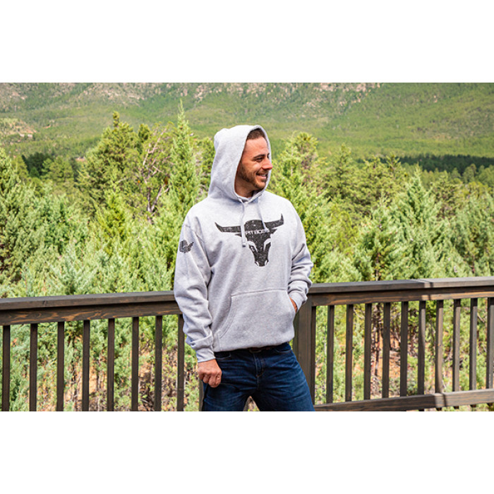 Толстовка Pit Boss Bull, Grey Heather - мужская MD 40556