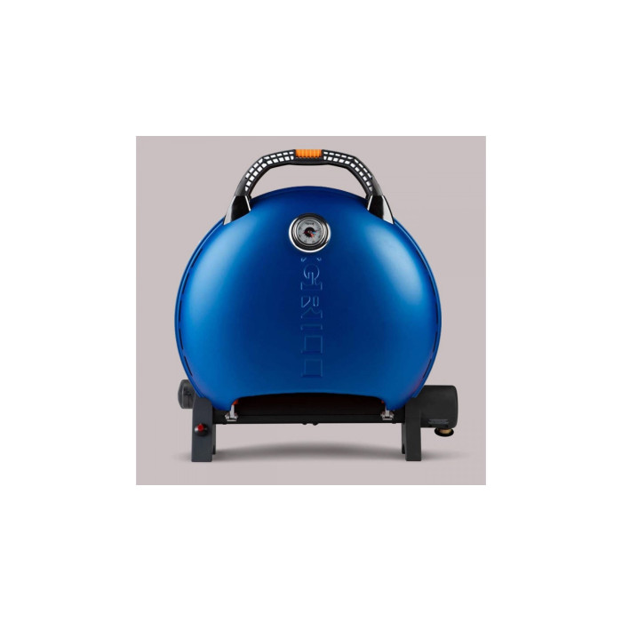 КОМПЛЕКТ Портативний переносний газовий гриль O-GRILL 600T, синій + шланг