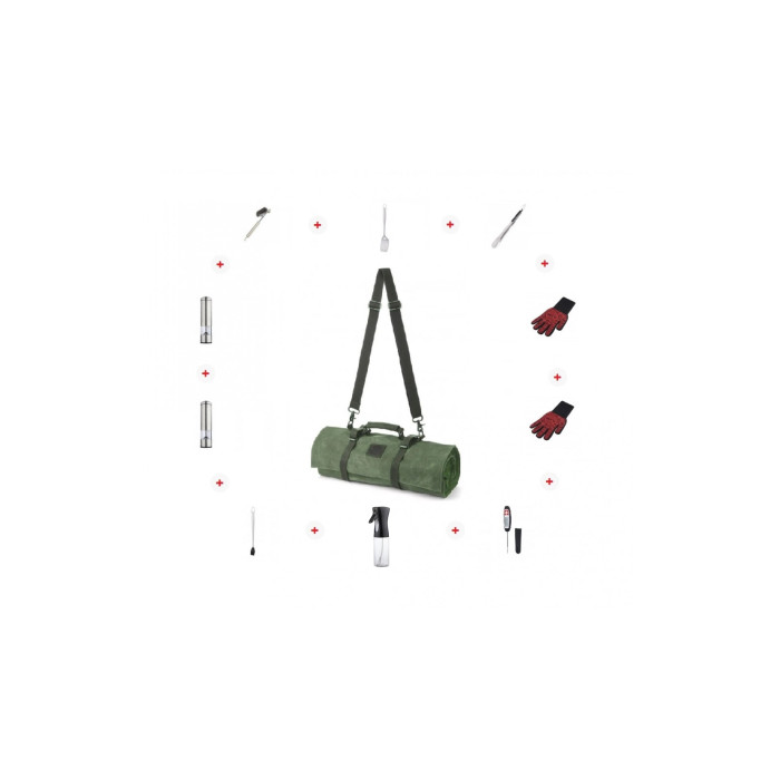 Акція! Скрутка ТОП 10 аксесуарів для барбекю Green GRILLI 888011