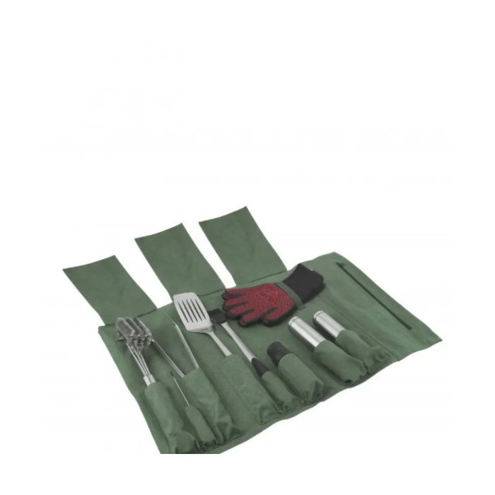 Акція! Скрутка ТОП 10 аксесуарів для барбекю Green GRILLI 888011