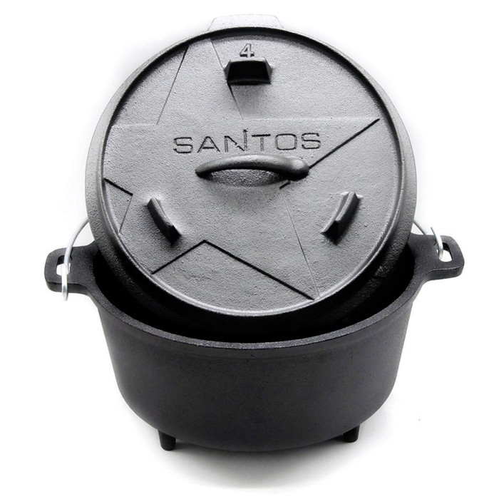 Голландская печь казан жаровня SANTOS, 3,7л с ножками 897061