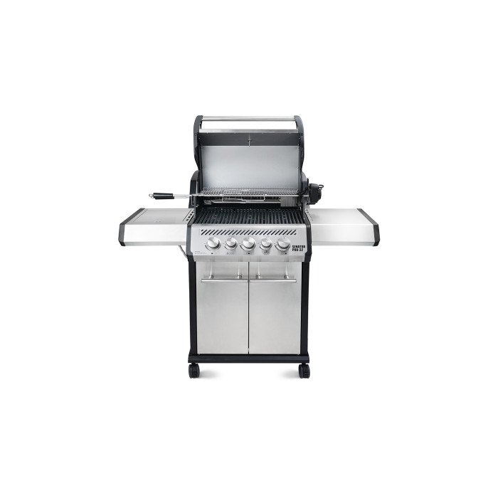 Газовый гриль GRILLI Senator PRO-32, с боковой и задней горелкой, нержавеющая сталь 700377