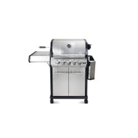 Газовый гриль GRILLI Senator PRO-32, с боковой и задней горелкой, нержавеющая сталь 700377