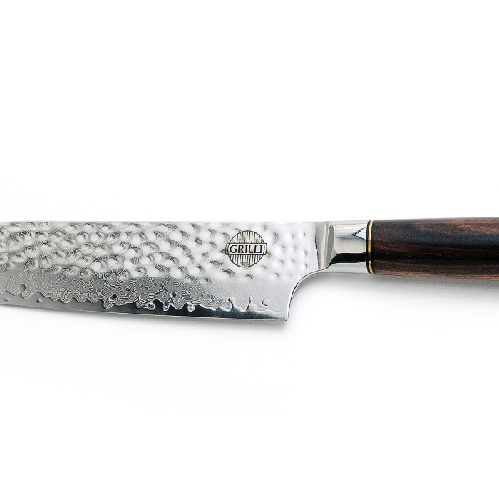 Профессиональный нож из дамасской стали Santoku GRILLI 88815