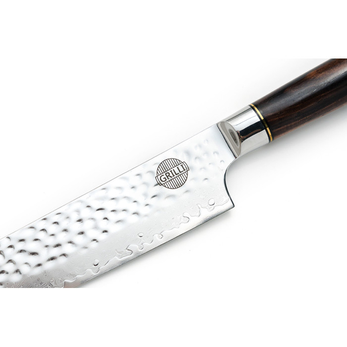 Профессиональный нож из дамасской стали Santoku GRILLI 88815