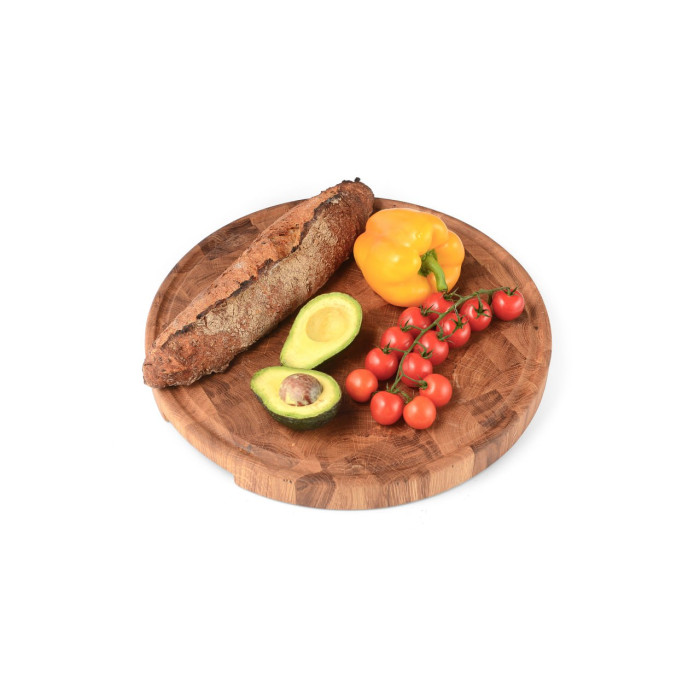 Доска профессиональная круглая дуб 41*41*4 см GRILLI 77009810