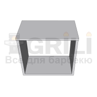 Бетонная барная стойка открытого типа