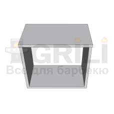 Бетонная барная стойка открытого типа