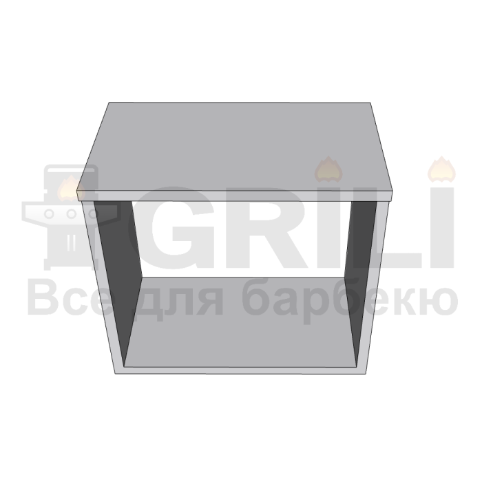 Бетонная барная стойка открытого типа