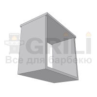 Бетонная барная стойка открытого типа