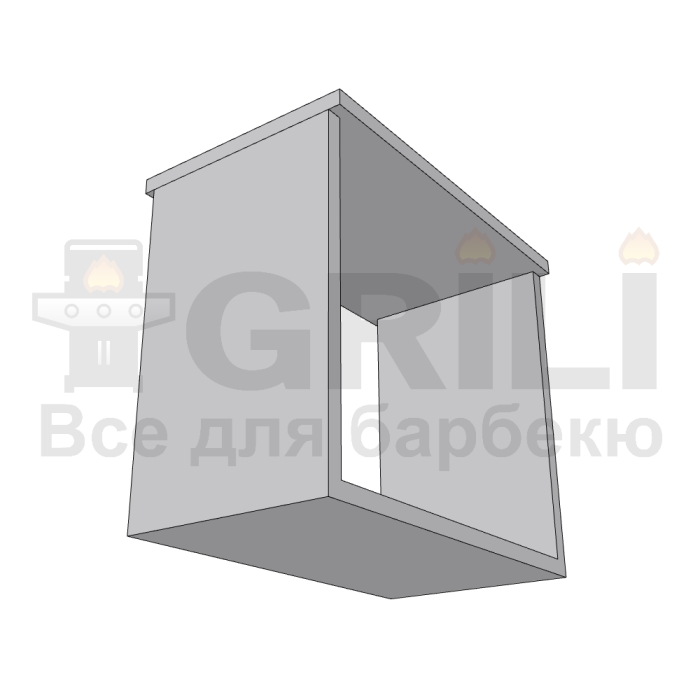 Бетонная барная стойка открытого типа