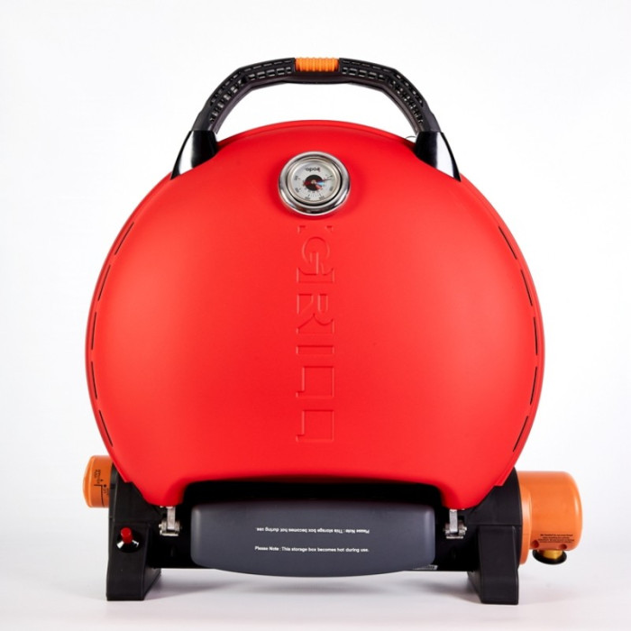 Портативный переносной газовый гриль O-GRILL 700T, красный