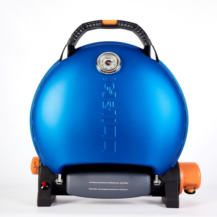 Портативный переносной газовый гриль O-GRILL 700T, синий