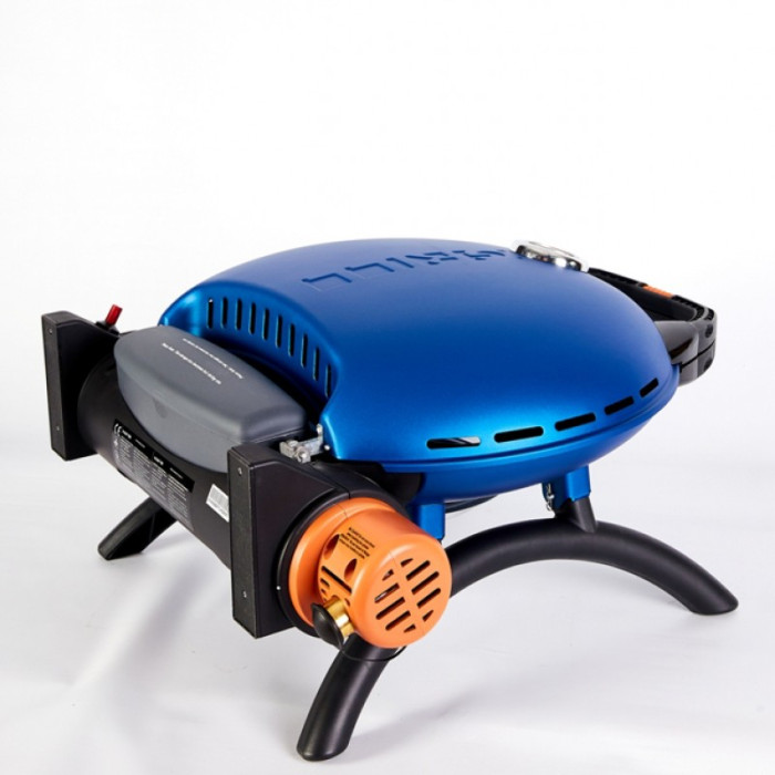 Портативный переносной газовый гриль O-GRILL 700T, синий
