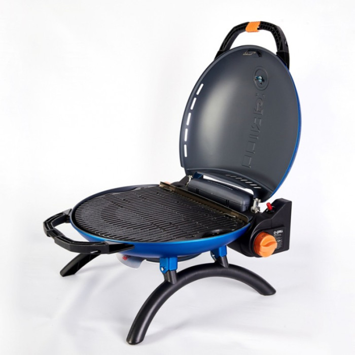 Портативный переносной газовый гриль O-GRILL 700T, синий