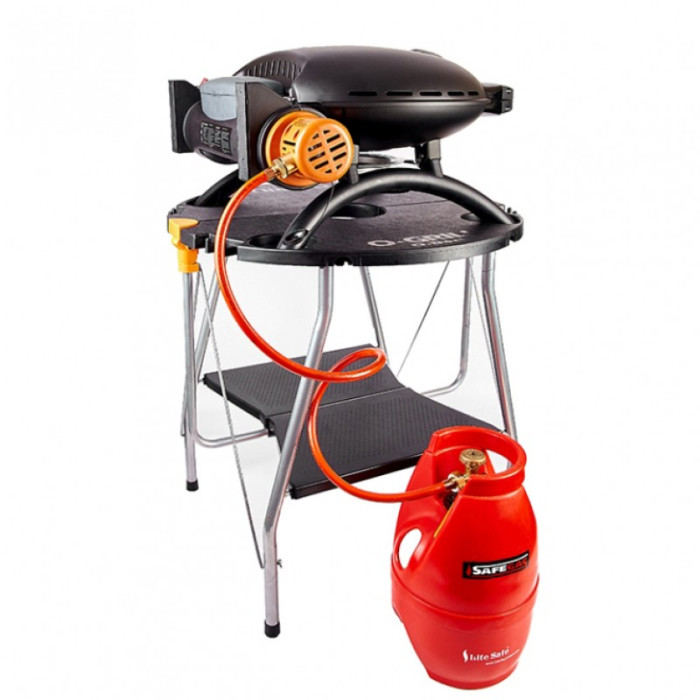 Портативный переносной газовый гриль O-GRILL 700T, черный