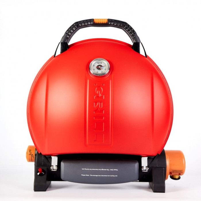 Портативный переносной газовый гриль O-GRILL 800T, красный