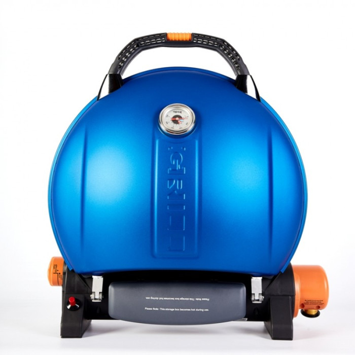 Портативный переносной газовый гриль O-GRILL 800T, синий