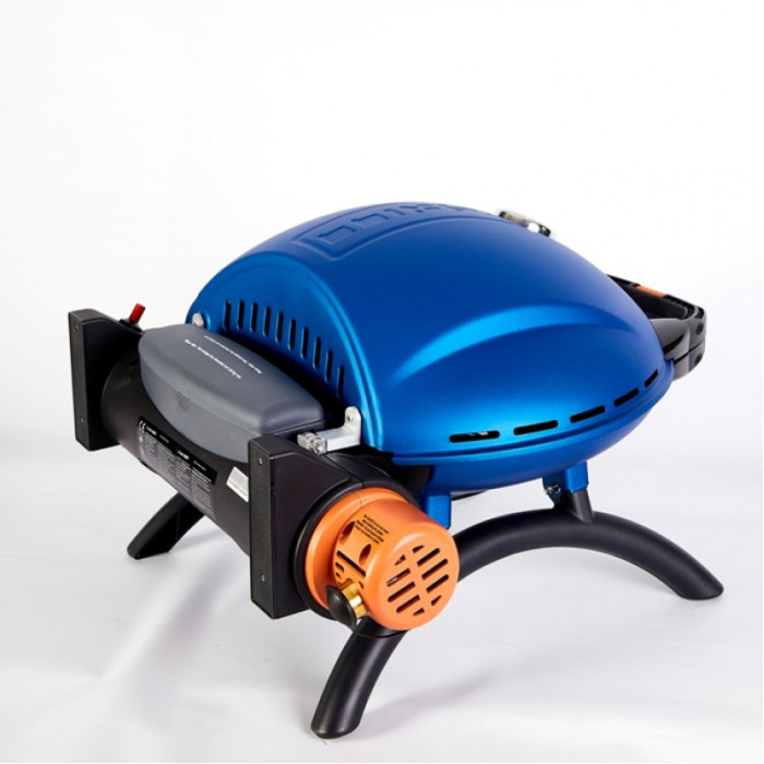 Портативный переносной газовый гриль O-GRILL 800T, синий