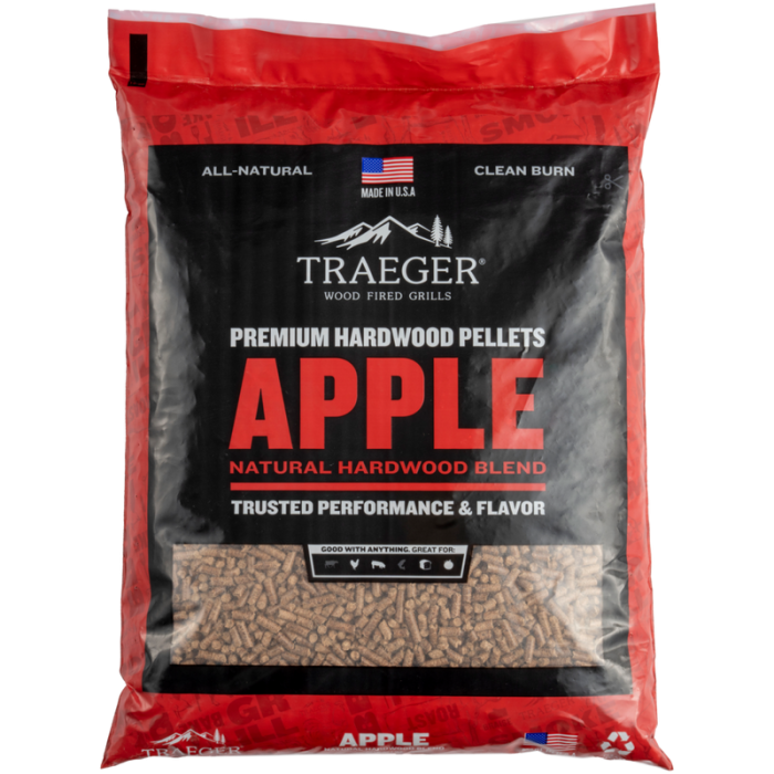 Пеллеты для гриля Яблоко 9кг (20л) TRAEGER PEL318