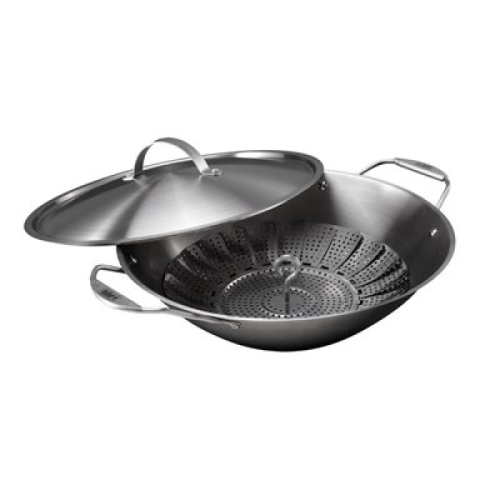 Вок со вставкой пароваркой Weber Crafted 7684