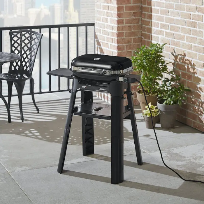 Подставка со столиком для электрического гриля Weber Lumin 6617