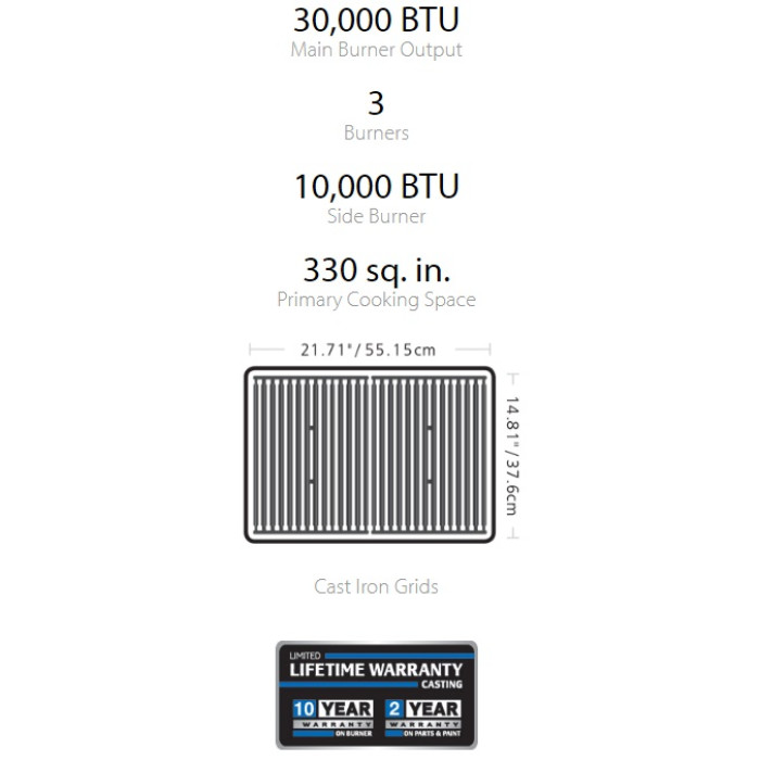Газовий гриль Monarch 340 Broil King 834263