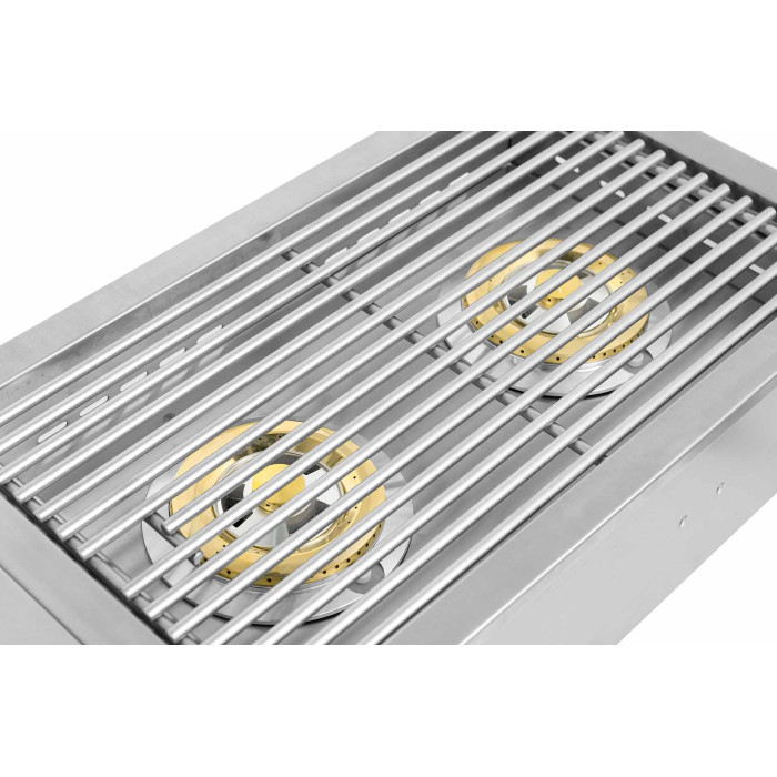 Двойная встраиваемая конфорка с крышкой GRILLI 888003