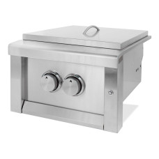 Двойная встраиваемая конфорка с крышкой GRILLI 888004