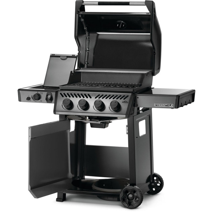 Газовый гриль Napoleon Freestyle 425 с боковой конфоркой Sizzle Zone и дверкой, графитовый F425DSIBPGT-RC