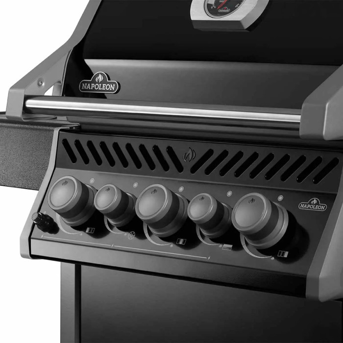 Газовый гриль Napoleon Rogue 425R с боковой конфоркой Sizzle Zone и вертелом, чёрный RB425RSBPK-2-UA-R
