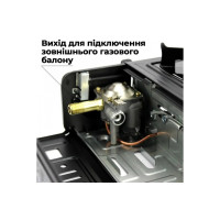 Комплект портативная газовая плита Happy Home + баллон взрывобезопасный, 12л металл + шланг с редуктором setBDZ15541005