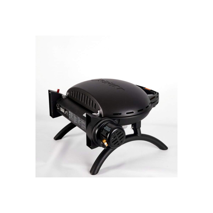 КОМПЛЕКТ Портативний переносний газовий гриль O-GRILL 500, чорний + шланг