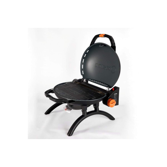 КОМПЛЕКТ Портативний переносний газовий гриль O-GRILL 500, чорний + шланг