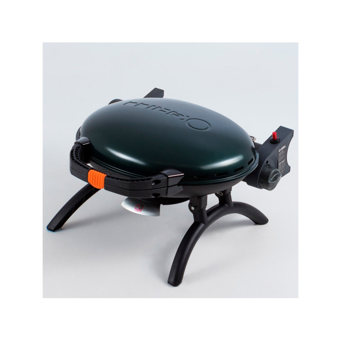 Портативный переносной газовый гриль O-GRILL 500, зеленый
