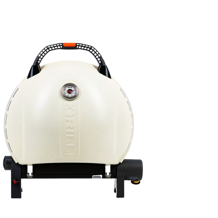 Портативный переносной газовый гриль O-GRILL 900, кремовый