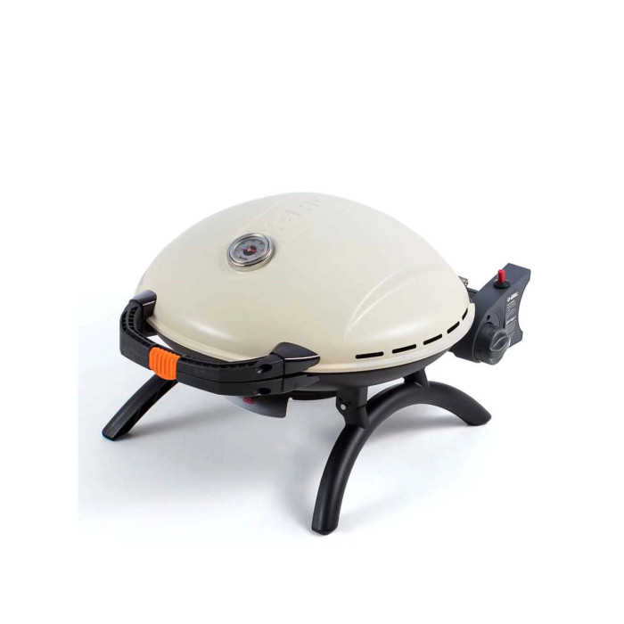 Портативный переносной газовый гриль O-GRILL 900, кремовый