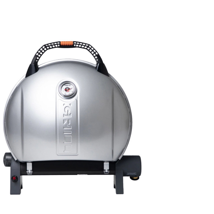Портативный переносной газовый гриль O-GRILL 900, серебро