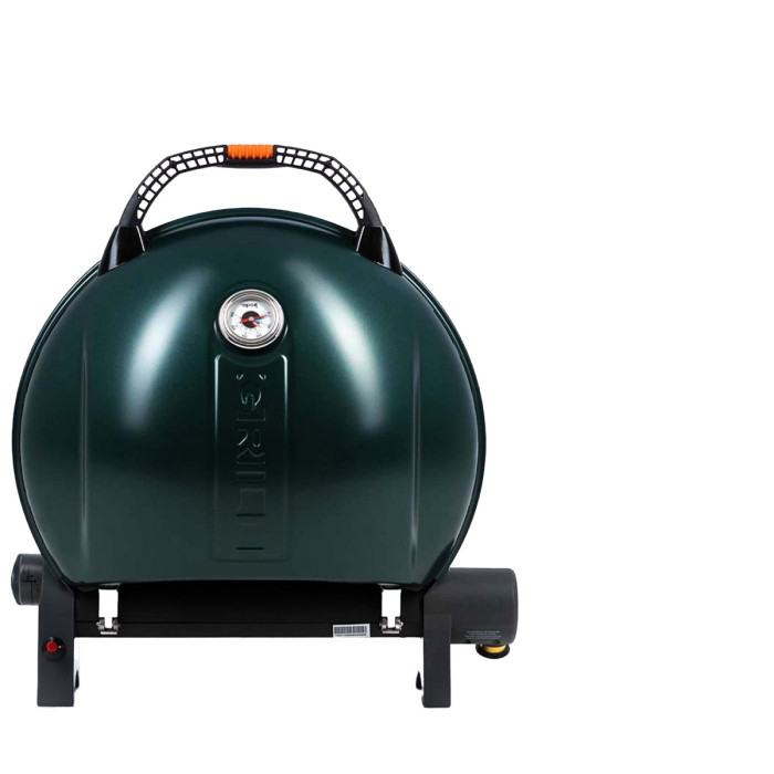 Портативный переносной газовый гриль O-GRILL 900, зеленый
