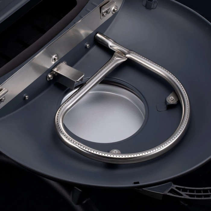 КОМПЛЕКТ Портативний переносний газовий гриль O-GRILL 600T, кремовий + шланг у подарунок!