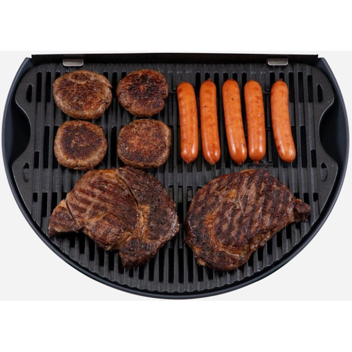 КОМПЛЕКТ Портативний переносний газовий гриль O-GRILL 600T, кремовий + шланг у подарунок!