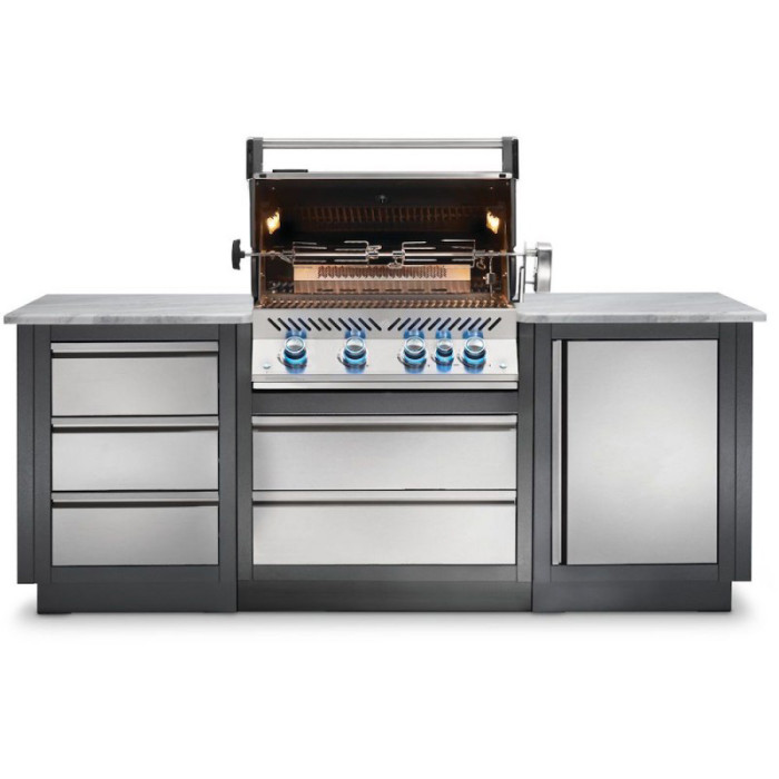 Летняя кухня Napoleon Oasis 100 с газовым грилем Prestige PRO-500 OASIS-100-BIPRO-500
