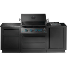 Летняя кухня Napoleon Oasis 100 с газовым грилем 700 Series BIG 32 матовая чёрная OASIS-100-BIG-32MK
