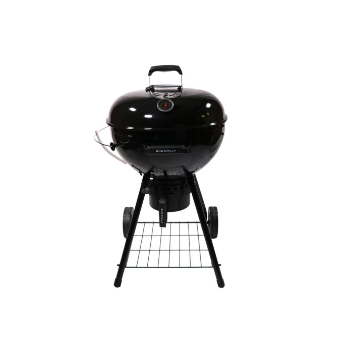 Вугільний гриль Slow and Sear Black Edition Kettle Grill 57 см + кошик Deluxe SNS-KET-BE-1
