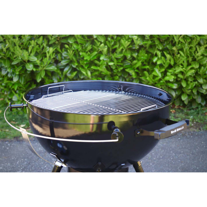 Вугільний гриль Slow and Sear Black Edition Kettle Grill 57 см + кошик Deluxe SNS-KET-BE-1