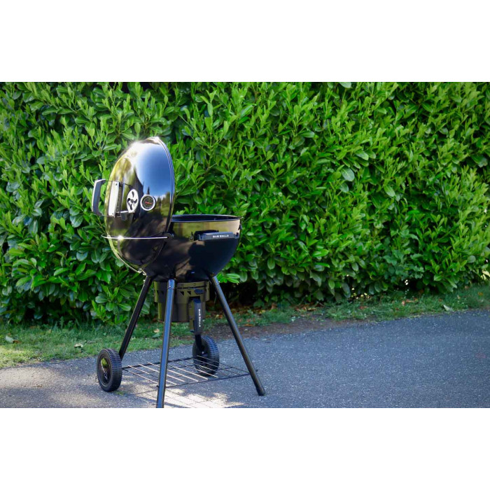 Вугільний гриль Slow and Sear Black Edition Kettle Grill 57 см + кошик Deluxe SNS-KET-BE-1