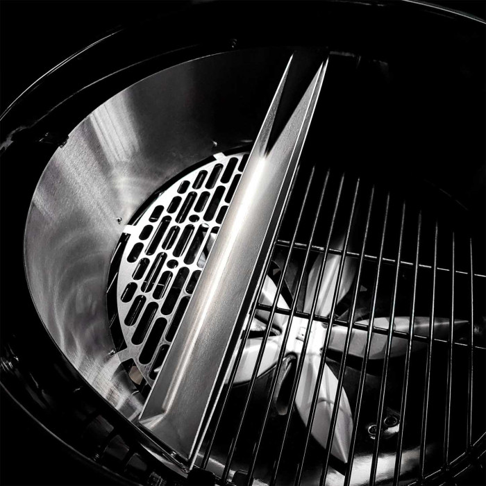 Вугільний гриль Slow and Sear Black Edition Kettle Grill 57 см + кошик Deluxe SNS-KET-BE-1