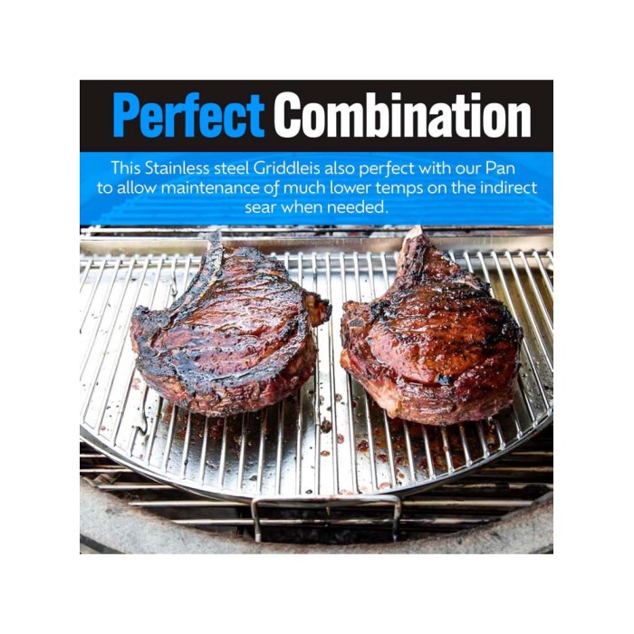 Решетка Slow and Sear Roast 'N Smoke Rack для гриля и поддона Drip 'N Griddle Pan ACC-RRS