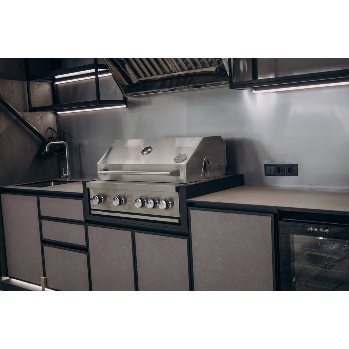 Модульная кухня-барбекю GRILLI QBBQ с газовым грилем Kapitan 777882